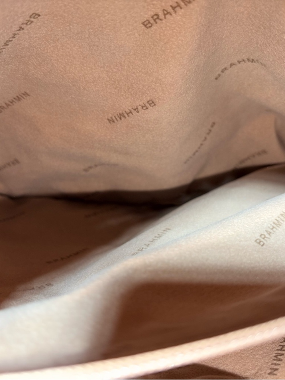 Brahmin Cream Croc-Embossed Leather Satchel with Gold Hardware - Picture 11 of 11